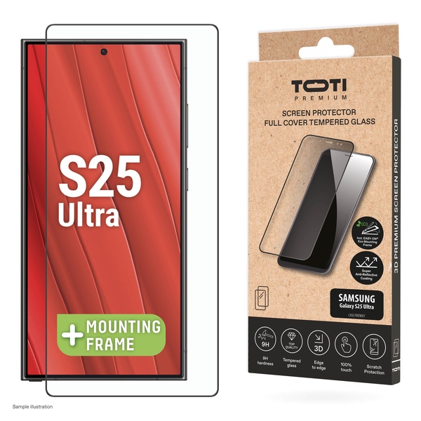 Telefono apsauginis stiklas Toti Galaxy S25 Ultra, 9H, 6.9 "