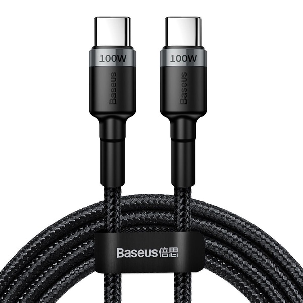 Laidas Baseus USB-C, USB Type C, 200 cm, juoda sp.