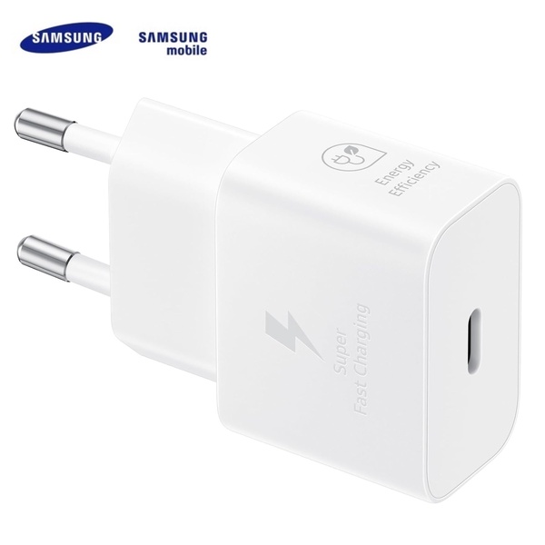 Telefono įkroviklis Samsung EP-T2510NWEGEU, 1 x USB Type C, balta sp., 25 W