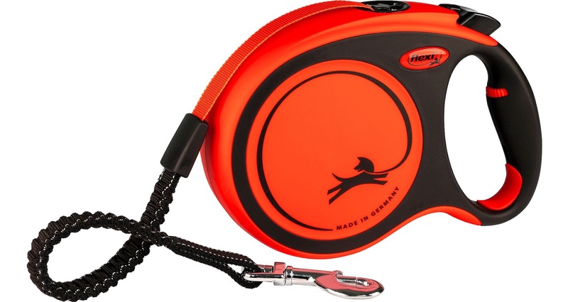 Automatinis pavadėlis Flexi Xtreme 522763, juoda sp./oranžinė sp., L 8m