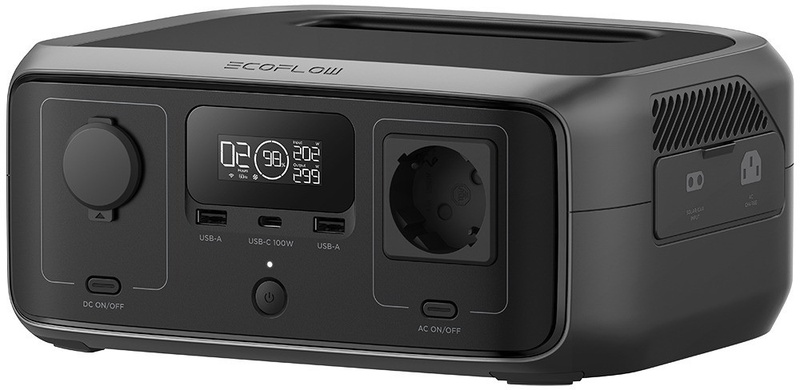 Nešiojamas įkroviklis (Power bank) EcoFlow RIVER 3, 19444 mAh, 600 W, juoda sp.