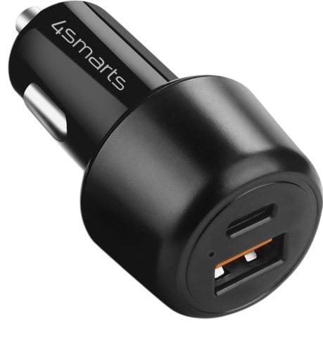 Automobilinis įkroviklis 4smarts VoltRoad Ultimate, USB Type C/USB Type A, juoda sp., 83 W