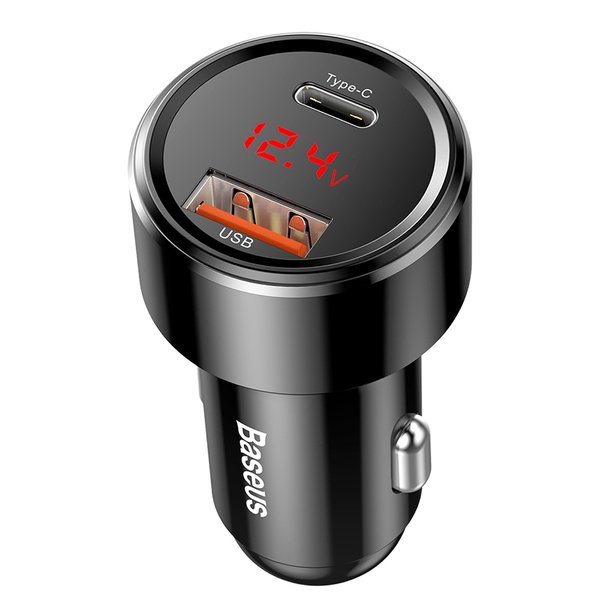 Automobilinis įkroviklis Baseus 2 USB Quick Charge 45W, USB/USB-C, 45 W