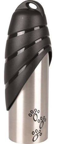 Girdykla šunims Flamingo, 7.3 cm x 6.7 cm x 25.2 cm, sidabro sp./juoda sp.