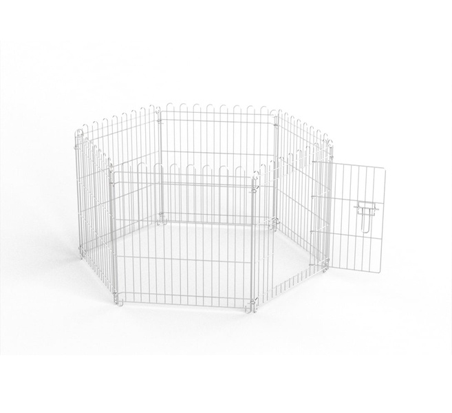 Gyvūnų apsauginė tvorelė Höppy, 60 x 6 x 63 cm, metalas