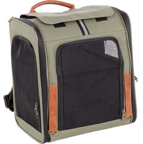 Gyvūnų vežimo krepšys Flamingo Yoda, 34 cm x 26 cm x 40 cm