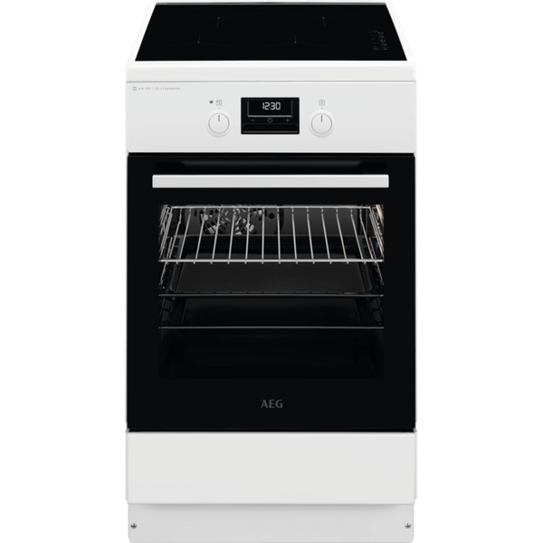 Indukcinė viryklė su elektrine orkaite AEG 6000 serija SteamBake CIB56491BW