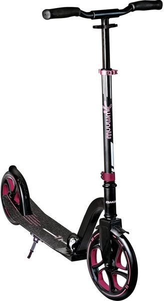 Paspirtukas Muuwmi Aluminium Pro, juoda sp./raudona sp.