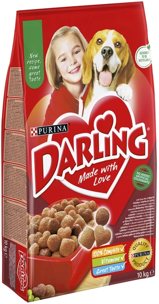Sausas šunų maistas Darling, daržovės/mėsa, 10 kg