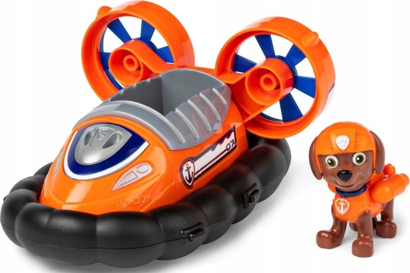 Žaislinė figūrėlė, su priedais Spin Master Paw Patrol Zumas Hovercraft, oranžinė sp.
