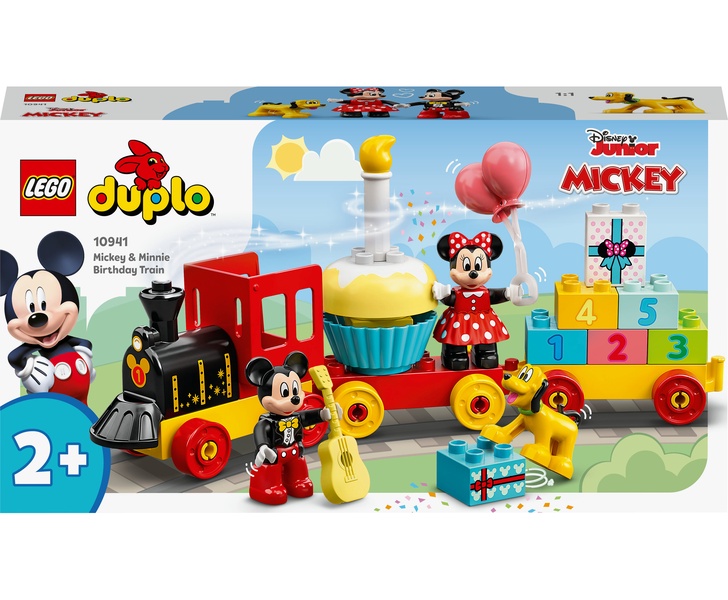 Konstruktorius LEGO DUPLO® | Disney Mickey and Friends Mikio ir Minės gimtadienio traukinys 10941, 22 vnt.