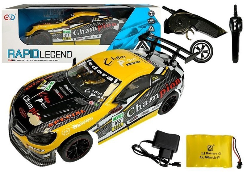 Rc automobilis Rapid Legend, 1:10, geltona sp.