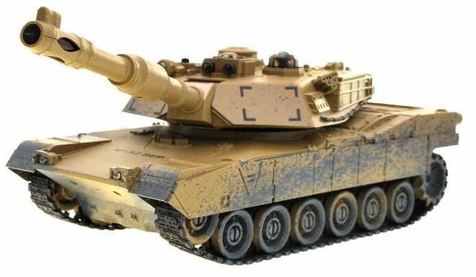 Rc tankas M1A2 RC0374, 1:28, ruda sp.