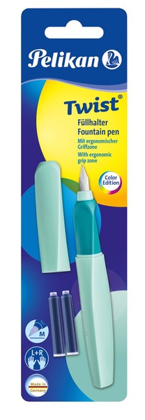 Plunksnakotis Pelikan Twist P457M 11PN814867, kairiarankiams/dešiniarankiams, turkio sp.