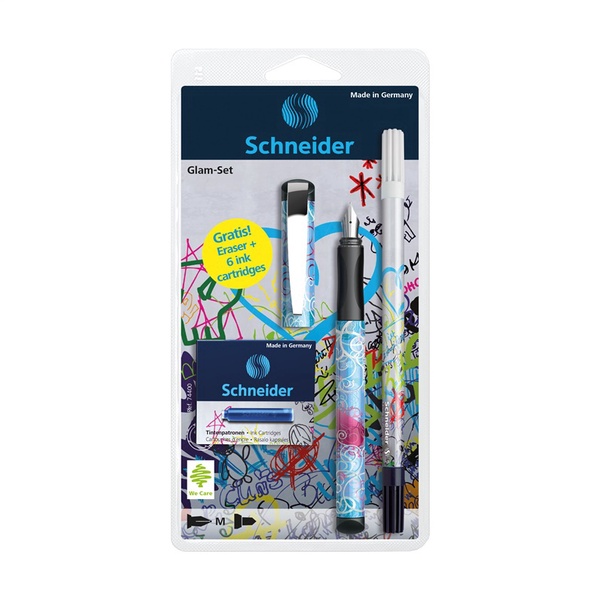 Rinkinys Schneider Glam set 74400, kairiarankiams/dešiniarankiams, įvairių spalvų/(spalva/dizainas parenkami atsitiktine tvarka)