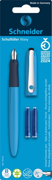 Plunksnakotis Schneider Wavy 76210, mėlyna sp.