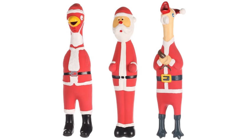 Žaislas šuniui, kramtymui Flamingo 522533, 24 cm, juoda sp./raudona sp.