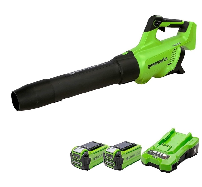 Akumuliatorinis lapų pūstuvas Greenworks GD40AB GenII