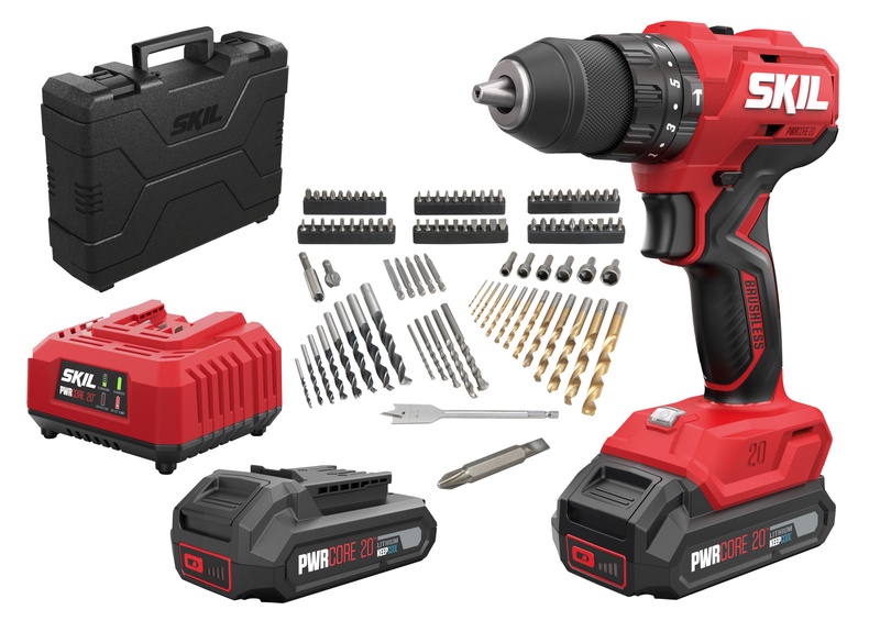 Akumuliatorinis smūginis gręžtuvas su akumuliatoriumi Skil 3021HC, 20 V, 2x2Ah