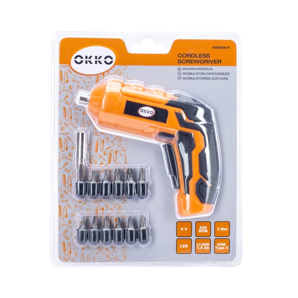 Akumuliatorinis suktuvas Okko KWSD08-4T, 4 V, 1.5 mAh