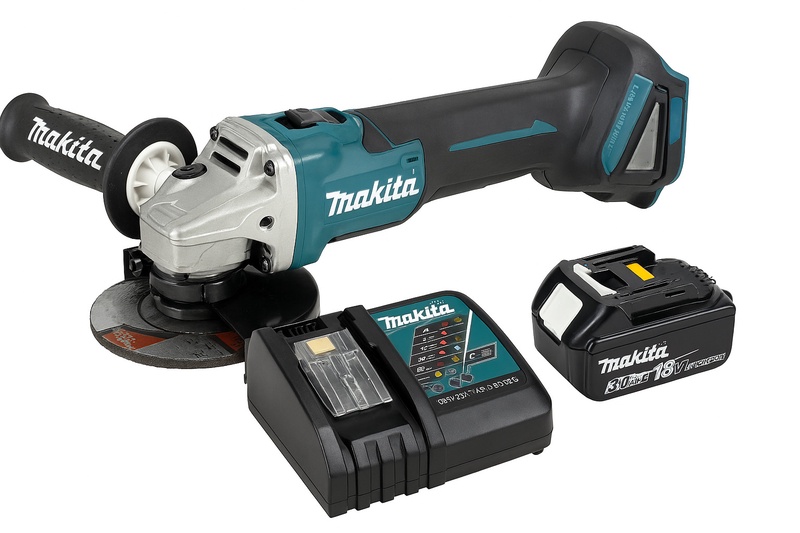 Akumuliatorinis kampinis šlifuoklis Makita DGA506Z+191A24-4, 18 V