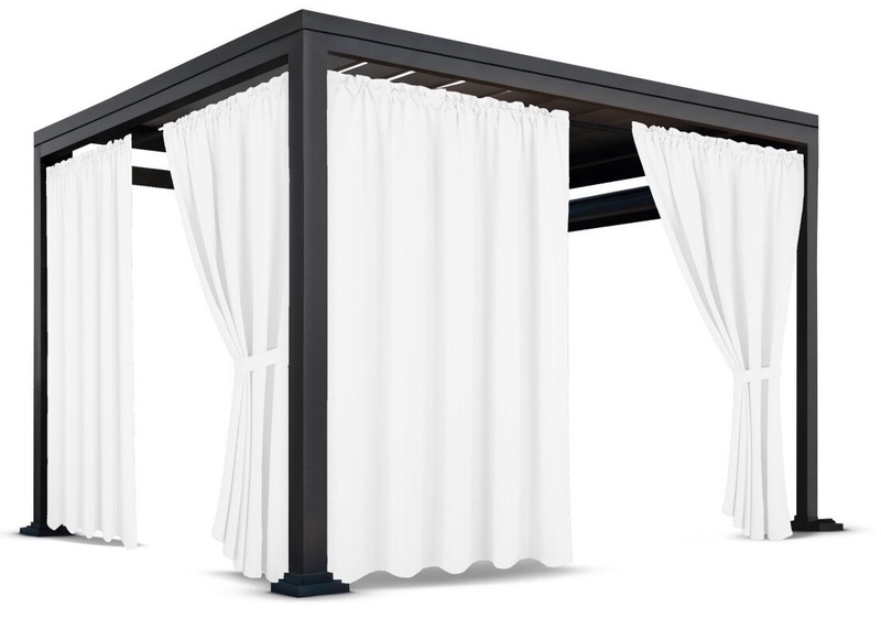 Pavėsinės užuolaidos ZMOT-10, 155 x 210 cm, balta sp.