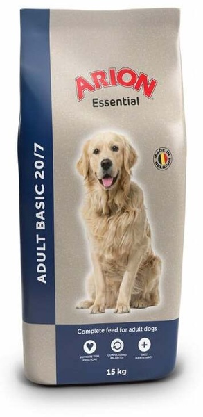 Sausas šunų maistas Arion Essential Basic, mėsa, 15 kg