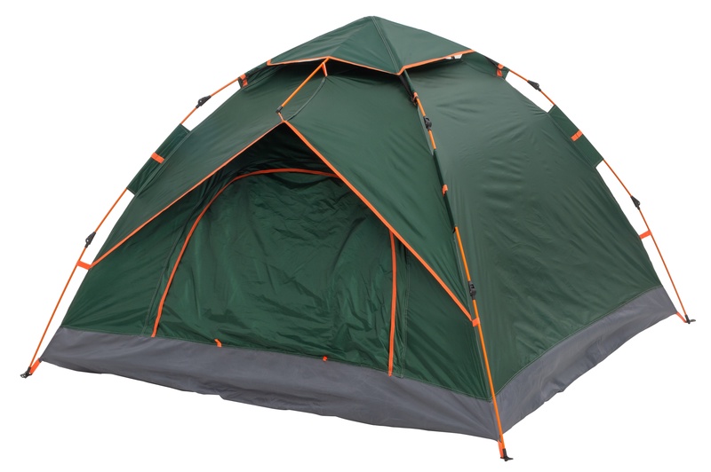 Trivietė palapinė Atom 646024, žalia sp., 210 cm x 200 cm x 135 cm