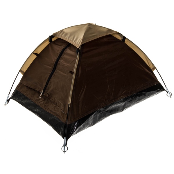 Dvivietė palapinė Atom Camping 242508, ruda sp., 200 cm x 140 cm x 100 cm