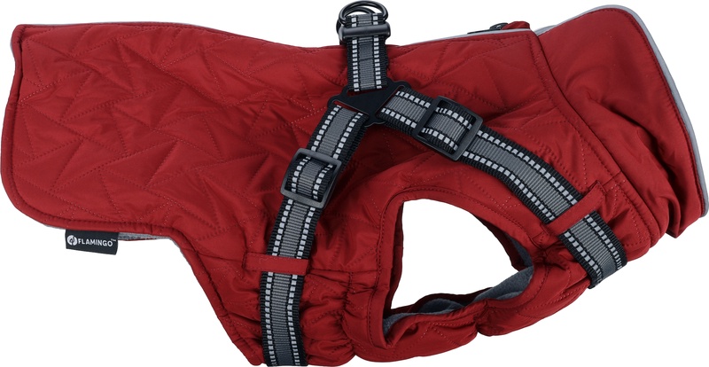 Striukė šunims Flamingo Duker 524300, raudona sp., 55 cm