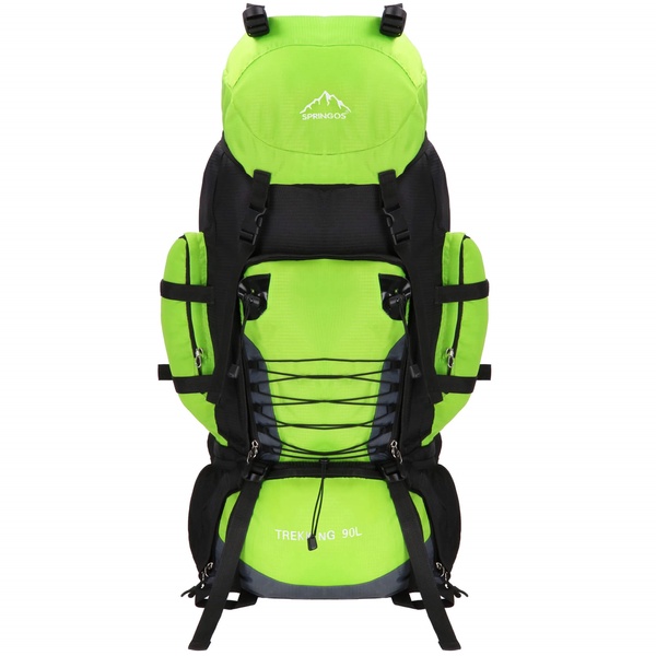 Turistinė kuprinė Springos CS0131, žalia sp., 90 l