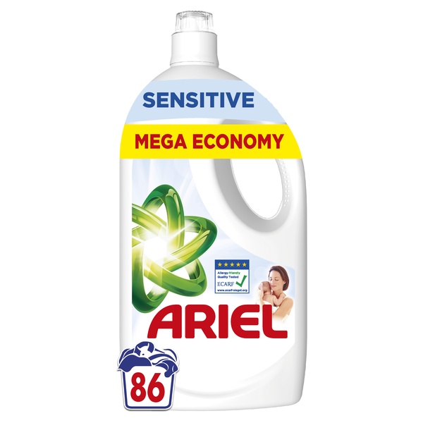 Skalbimo gelis Ariel Sensitive, 3.87 l