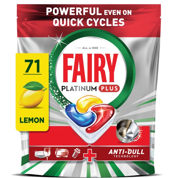 Indaplovių tabletės Fairy Platinum Plus All in One, 71 vnt.