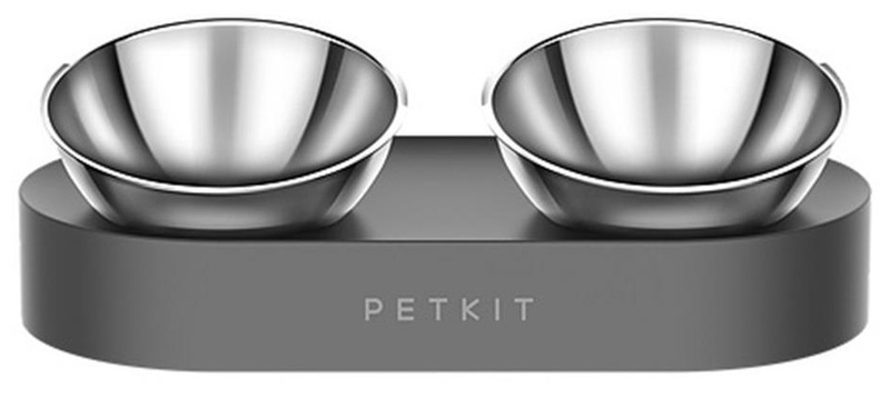 Stovas su dubenėliais šuniui Petkit Fresh Nano Metal Bowl, 0.48 l, 14 cm x 34 cm x 17 cm, sidabro sp.