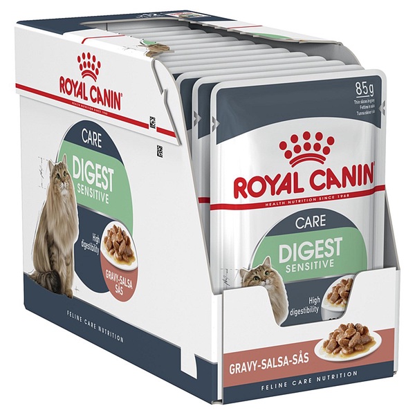 Šlapias kačių maistas Royal Canin Care Digest Sensitive, 0.085 kg x 12 vnt.