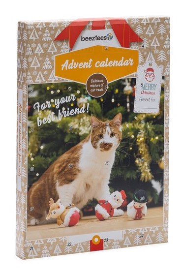 Advento kalendorius katėms Beeztees Meow, 24 vnt.