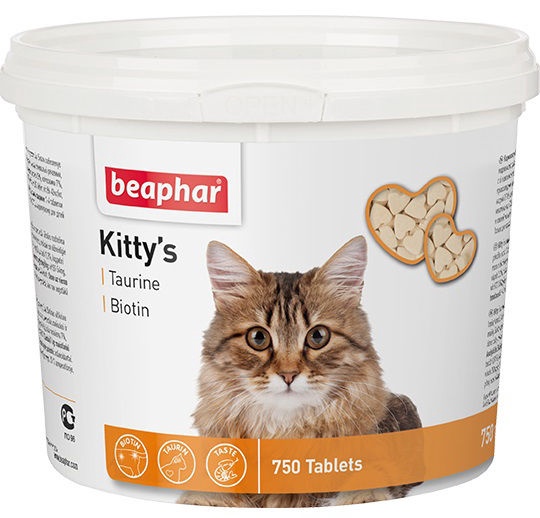 Maisto papildai, vitaminai katėms Beaphar Kitty's Taurine + Biotin