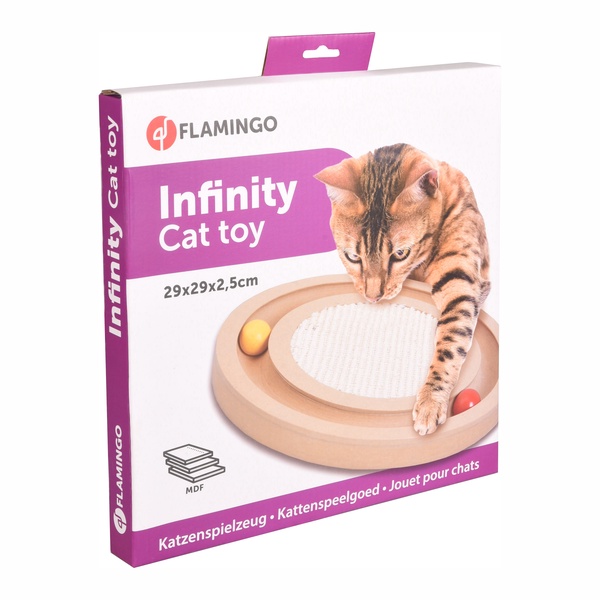 Žaislas katei Flamingo Infinity, balta sp., 29 cm