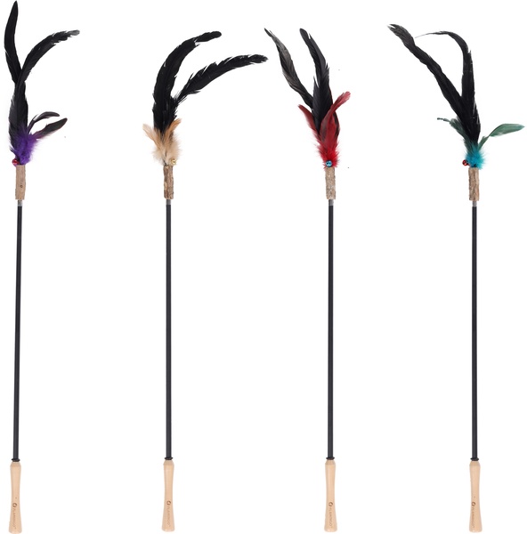 Žaislas ant pagaliuko katėms Flamingo Marit 561625, (spalva/dizainas parenkami atsitiktine tvarka), 186 cm