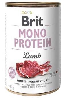 Šlapias šunų maistas Brit Mono Protein, ėriena, 0.4 kg