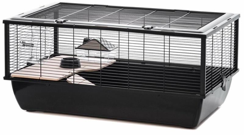 Narvas graužikams Inter Zoo Bob, 78 cm x 48 cm x 36 cm, juoda sp.