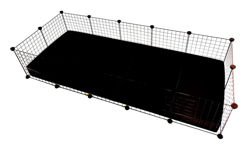 Narvas graužikams C&C, 180 cm x 37 cm x 75 cm, juoda sp.