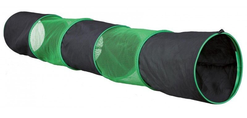Tunelis graužikams Trixie, 130 cm x 18 cm, juoda sp./žalia sp.