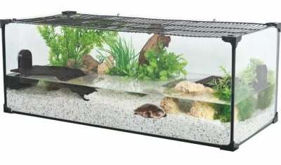 Akvariumas Zolux Karapas Aqua 309527, skaidri sp./juoda sp., su įranga, 45 l