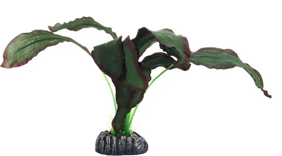 Akvariumo dekoracija, augalas Flamingo Silk Kongo M, 0.06 kg, (spalva/dizainas parenkami atsitiktine tvarka), 18 cm