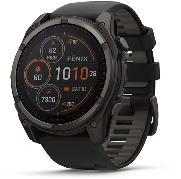 Išmanusis laikrodis Garmin Fenix 8 51mm Solar Sapphire 010-02907-11, juoda sp.