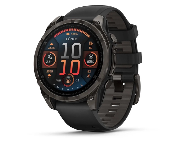 Išmanusis laikrodis Garmin Fenix 8 47MM AMOLED SAPHIRE 010-02904-21, juoda sp.