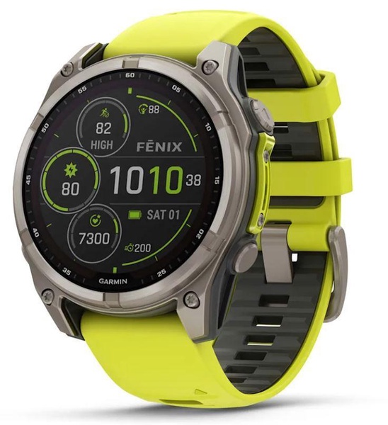 Išmanusis laikrodis Garmin Fenix 8 51mm Solar Sapphire 010-02907-21, sidabro sp.