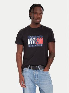 Tommy Jeans Marškinėliai · Juoda