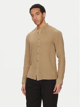 HUGO Marškiniai · Smėlio · Slim Fit